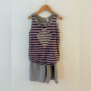 3 Piece Ivivva size 8 Lot! Green Dance Studio & Grey Wide Leg Pants, Tank